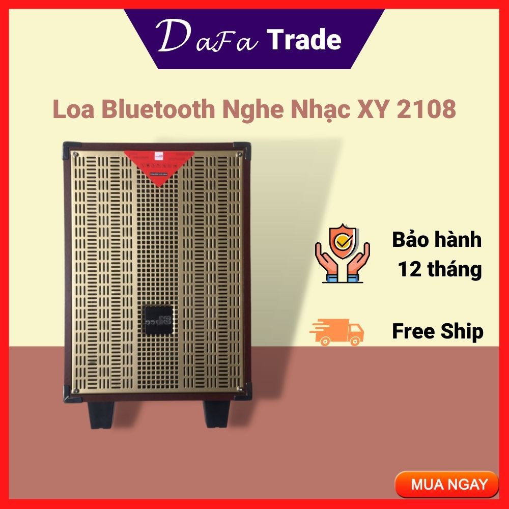 [ Hàng Cao Cấp ]Loa Hát Karaoke Bluetooth Nghe Nhạc Công Suất Lớn  XY2108 Bass 20cm  7,5V Cổng USB, Thẻ Nhớ.