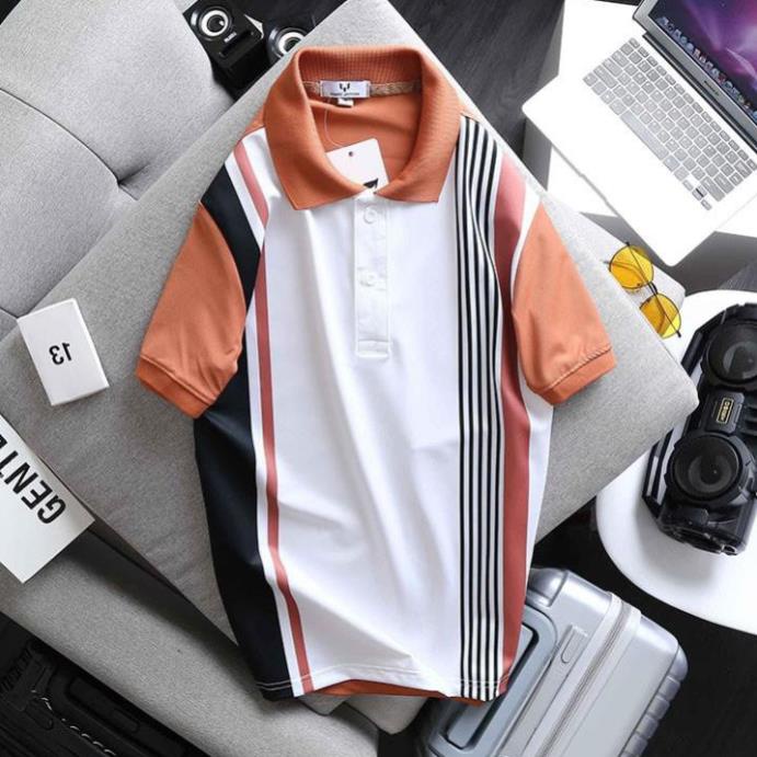 Áo Thun Nam Cổ Trụ Áo Phông Nam Cổ Bẻ Polo Marc In Nhiệt Cao Cấp Hàng Chuẩn