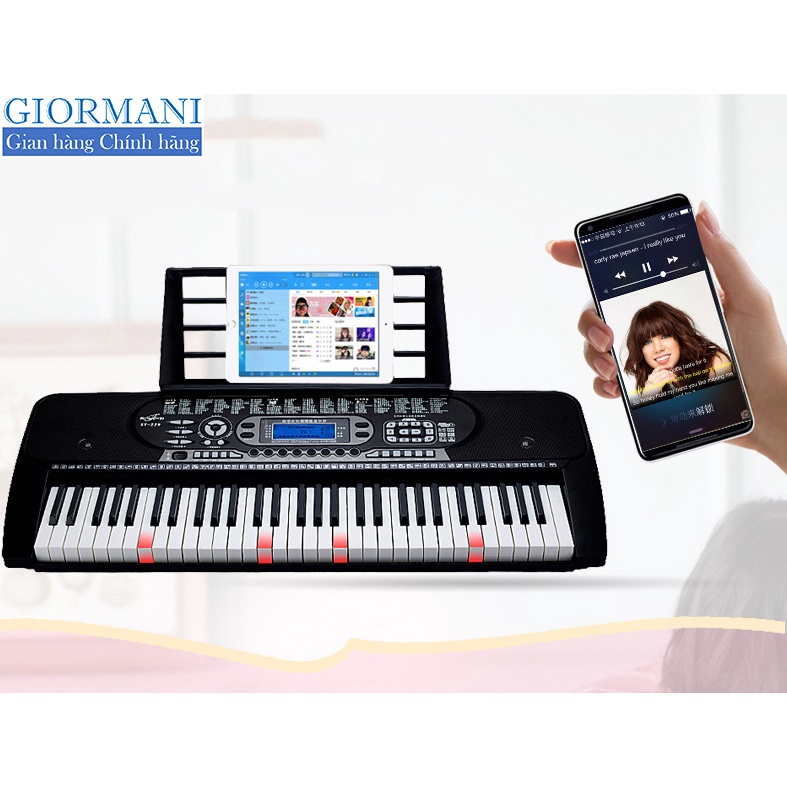 Đàn Piano / Organ điện tử 61 Phím phát sáng GỒM CHÂN ĐÀN - Cao cấp GIORMANI