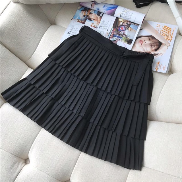 Chân váy xếp ly 3 tầng dáng ngắn dư xịn [hàng sẵn kèm video ảnh thật] | BigBuy360 - bigbuy360.vn