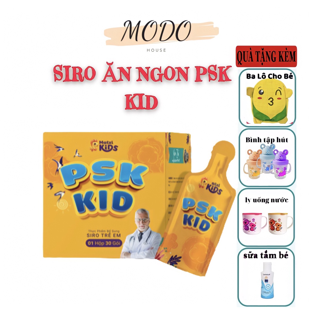 Siro Ăn Ngon PSK KID - MAXICORP Hỗ Trợ Bé Ăn Ngon Ngủ Giỏi Tăng Cân Đều, Sức Đề Kháng Tốt, Cải ThiệnTáo Bón