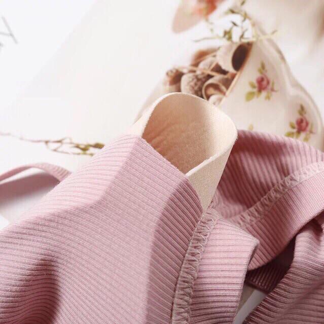 Áo Lót Bra Bralette Cotton Gân 901