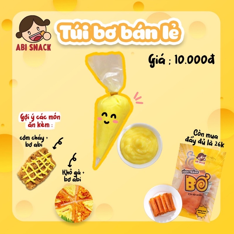 ~ABI SNACK~ Tuýp bơ bán lẻ