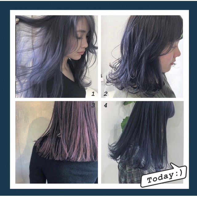 thuốc nhuộm tóc màu đen tím + tặng oxy trợ dưỡng - Ngọc Khuê Shop | BigBuy360 - bigbuy360.vn