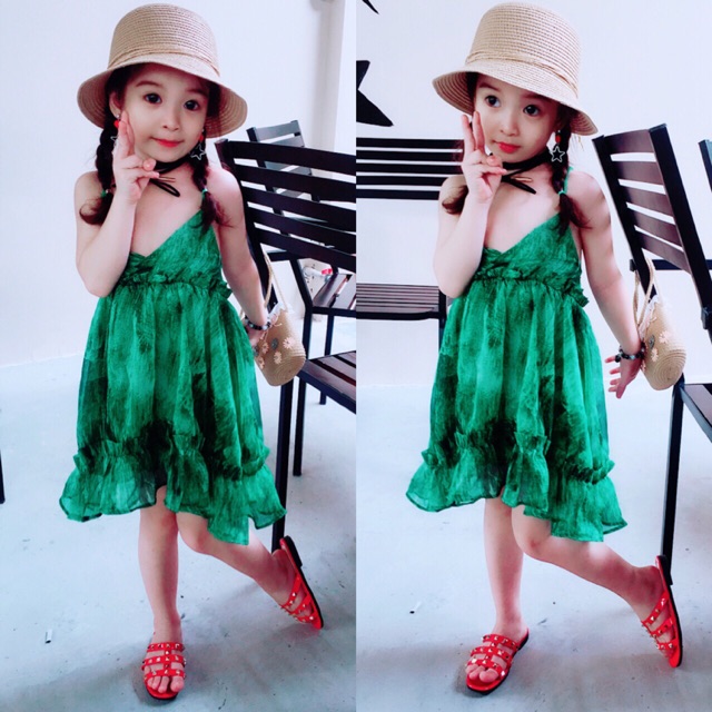Đầm maxi 2 dây chéo lưng