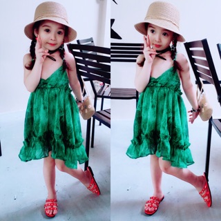 Đầm maxi 2 dây chéo lưng