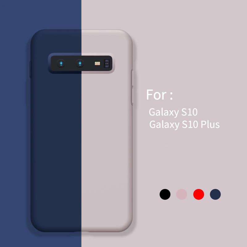 Ốp Điện Thoại Silicon Dẻo Mềm Kiểu Dáng Đơn Giản Sang Trọng Cho Samsung Galaxy S10 S10 + S10 Plus S10e S10