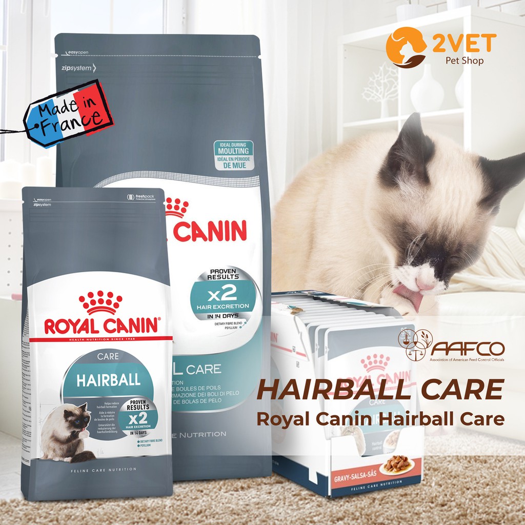 Tiêu Búi Lông Ở Mèo - Đồ Ăn Royal Canin Hairball Care - Kiểm Soát Búi Lông - Hỗ Trợ Mèo Mọi Lứa Tuổi - Gói 2Kg