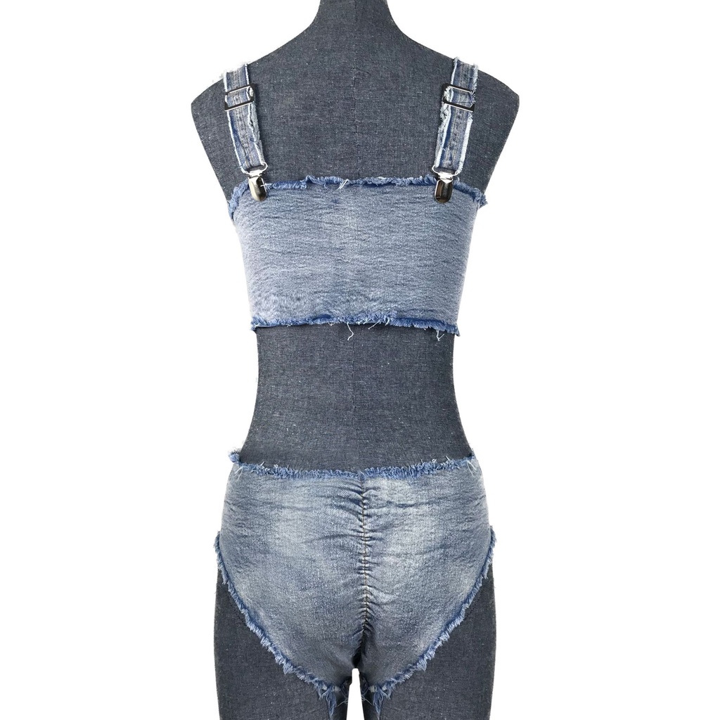 DUNEA Bộ đồ bơi denim quyến rũ thời trang dành cho nữ