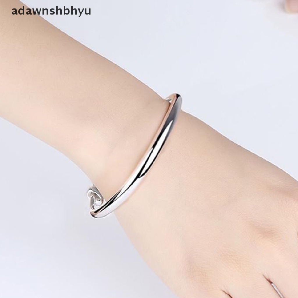 Vòng Tay Hở Mạ Bạc Phong Cách Vintage Thời Trang Cho Nữ