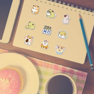 Bộ 50 miếng dán hình chuột hamster dễ thương