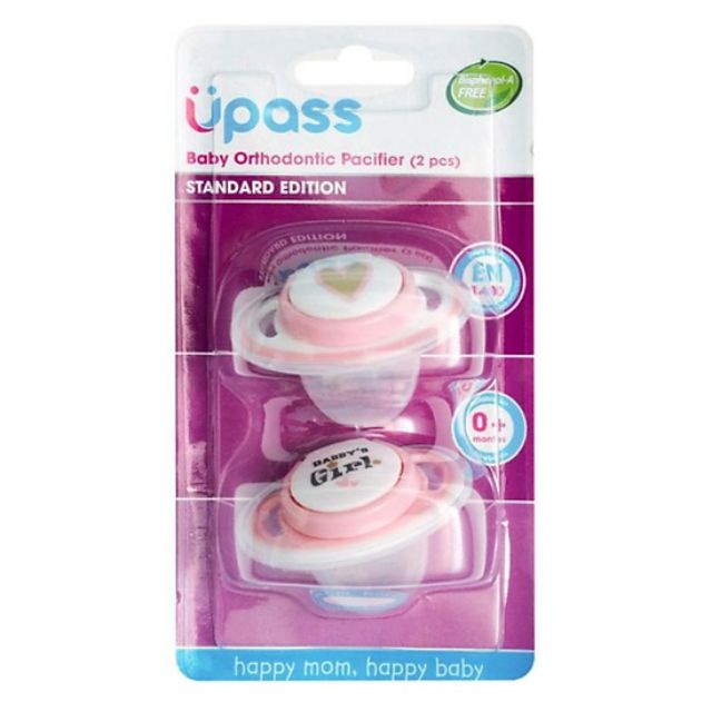 [Có sẵn] [Chính hãng] Vỉ 2 cái ti ngậm cho bé không BPA Upass UP0282N / UP0284N - Thái Lan