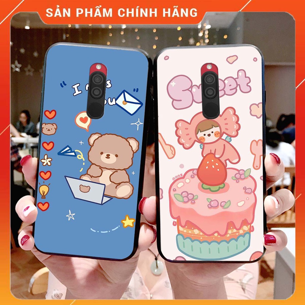 Ốp lưng Xiaomi REDMI 8 in hình Gấu xinh xắn, Bò sữa đáng yêu,  ĐẸP -  RẺ - XINH - ĐỘC ĐÁO