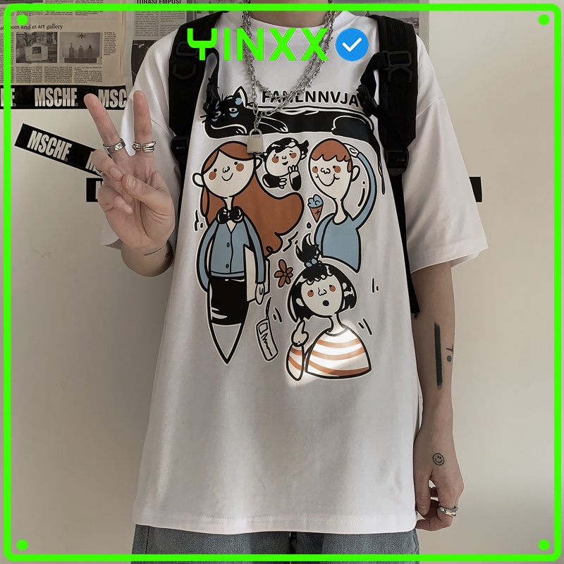 Áo thun nam nữ tay lỡ, áo phông form rộng ATL207 - Yinxx