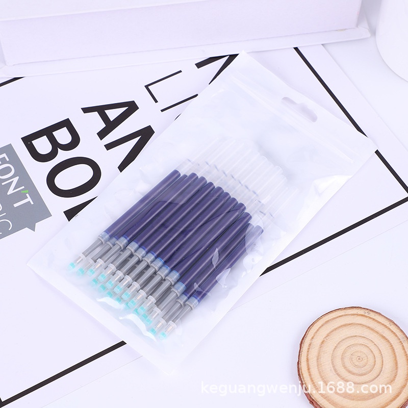 Set 20 Ruột Bút Mực Gel Dạng Nhấn Màu Đen / Xanh Dương / Đỏ