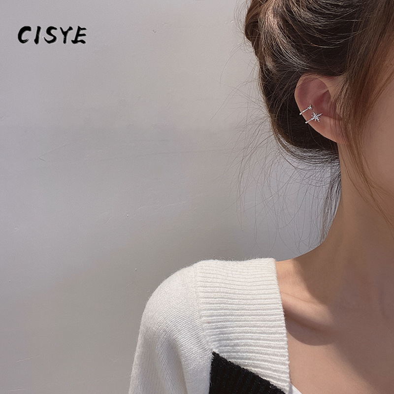 Đôi khuyên kẹp vành tai hình ngôi sao thời trang Hàn Quốc cho nữ