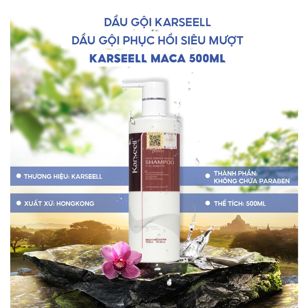 Dầu gội siêu mượt KARSEELL MACA 500ml chính hãng