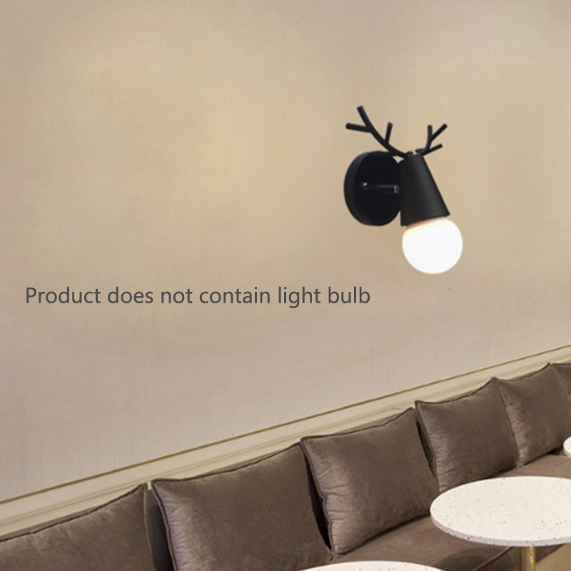 Nordic Antler Wall Lamp Simple Living Room Bedroom Wall Lamp