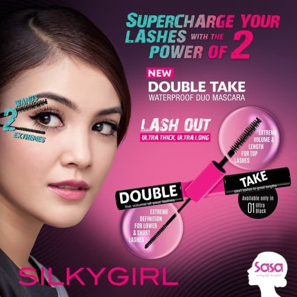 Mascara hai đầu Silky Girl Double Take Waterproof Duo