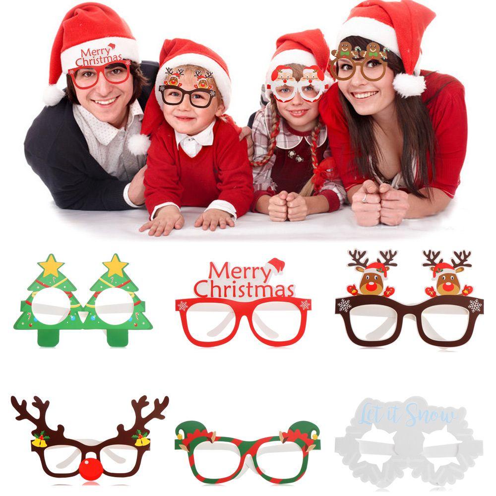 Bộ 9 Khung Kính Hình Ông Già Noel / Người Tuyết / Người Tuyết Trang Trí Tiệc Sinh Nhật