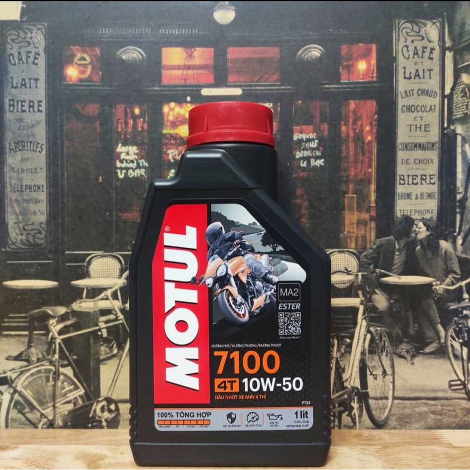 [ Chính Hãng ] Nhớt Motul 7100 10W50 1L , Nhớt tổng hợp 100%, Nhớt Xe Máy 4T dành cho xe số công suất cao