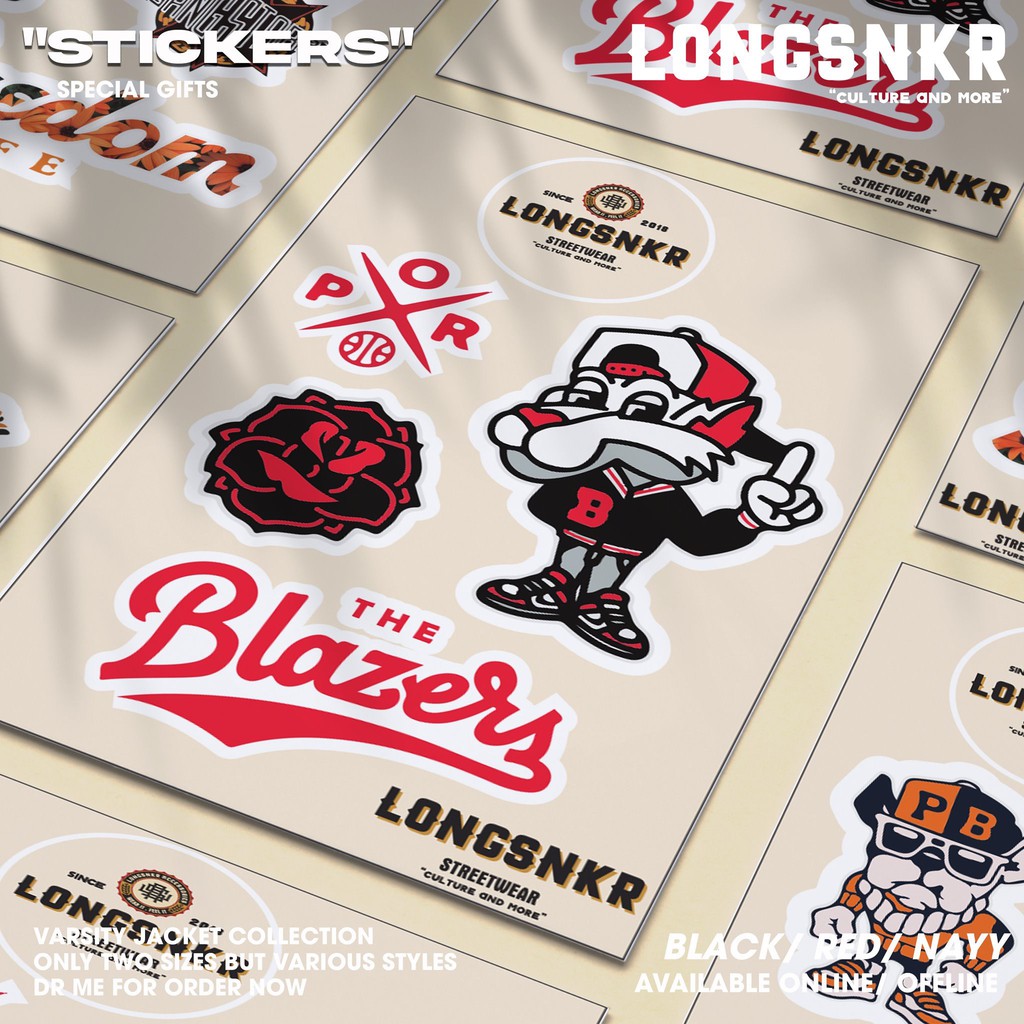 STICKER DÁN HÌNH LONGSNKR Miếng Dán Trang Trí chống nước dán mũ bảo hiểm, Vali, máy tính....