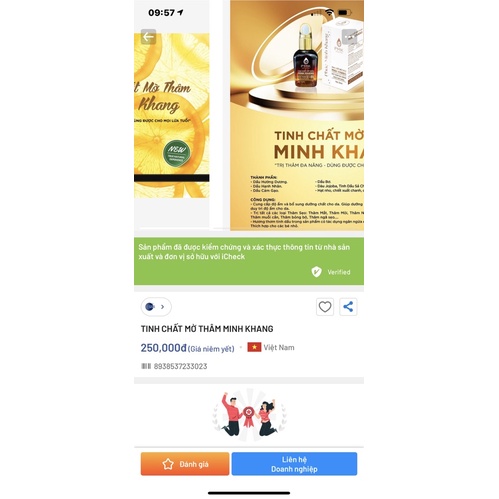 TINH CHẤT MỜ THÂM ĐA NĂNG MINH KHANG⚡mờ thâm siêu tốc⚡, thâm mắt, môi,thâm sẹo⚡tặng kèm quà | BigBuy360 - bigbuy360.vn