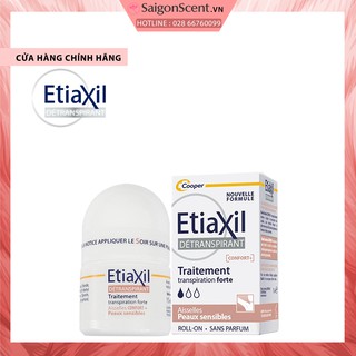 Lăn khử mùi da siêu nhạy cảm Etiaxil Detranspirant Asselles Peaux Sensibles ( Nâu - 15mL )