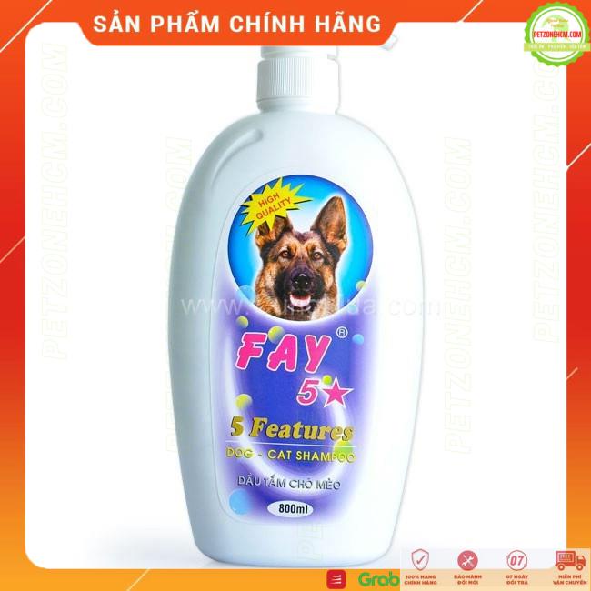 Sữa tắm cho chó Fay 🌺 FREESHIP 🌺 Fay 5 sao 300ml/800ml | Khử mùi | Diệt Ve | Giữ ẩm | Mượt lông | PetZoneHCM