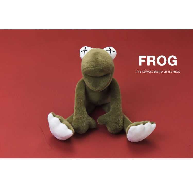 Korean version of fun plush cute frog keychain pendant accessories