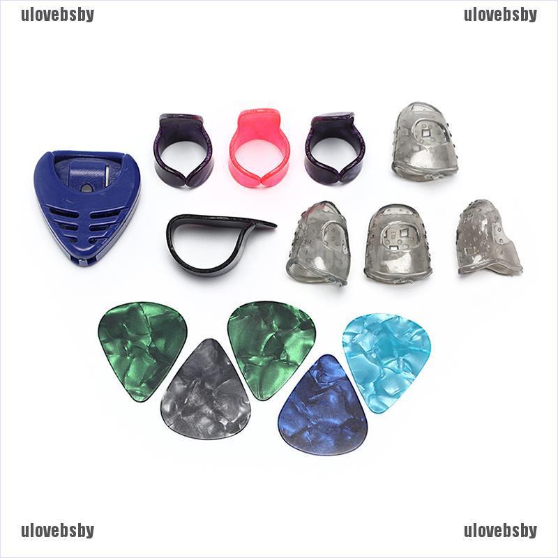 【ulovebsby】Guitar Accessories Silicone Fingertip Protectors Guitar Finger Pick