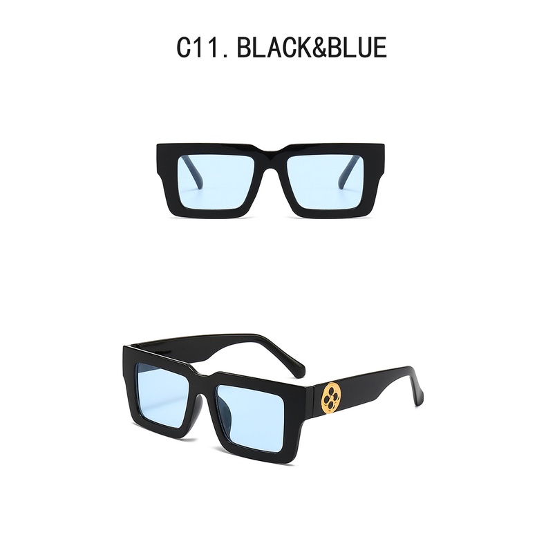 Kính Mát Gọng Vuông Chống Tia UV400 Thiết Kế Mới Thời Trang Cho Cả Nam Và Nữ