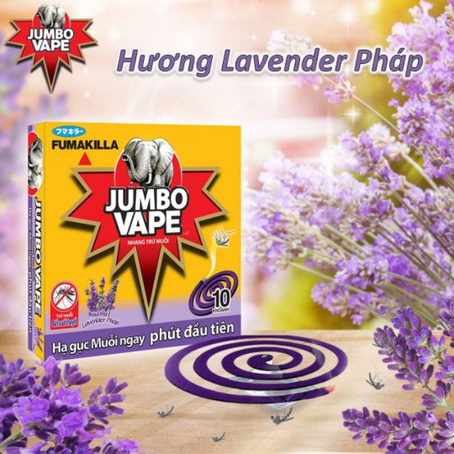 Nhang muỗi jumbo vape hương lài hương lavender hương rừng và ít khói mạnh gấp 3 lần s2