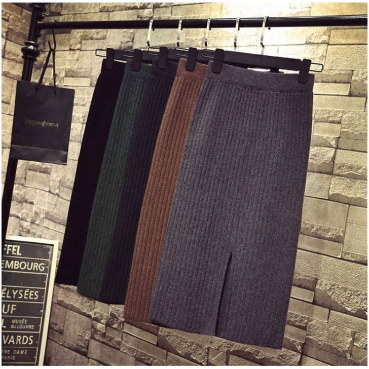 CHÂN VÁY LEN DÀI XẺ SAU CHẤT DÀY DẶN CÓ SẴN - Hàng quảng châu cao cấp | BigBuy360 - bigbuy360.vn