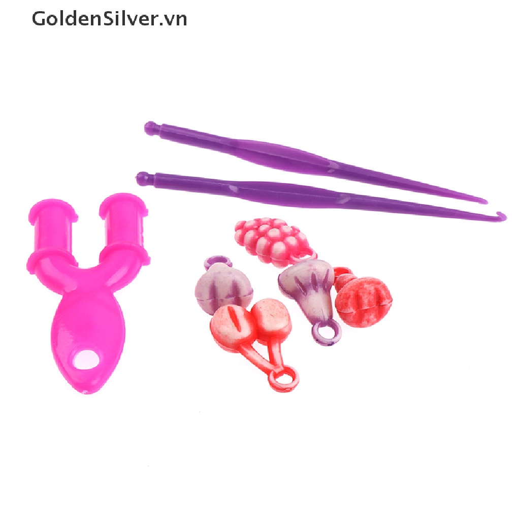 Set 600 Dây Cao Su Co Giãn Màu Bạc Làm Vòng Đeo Tay diy