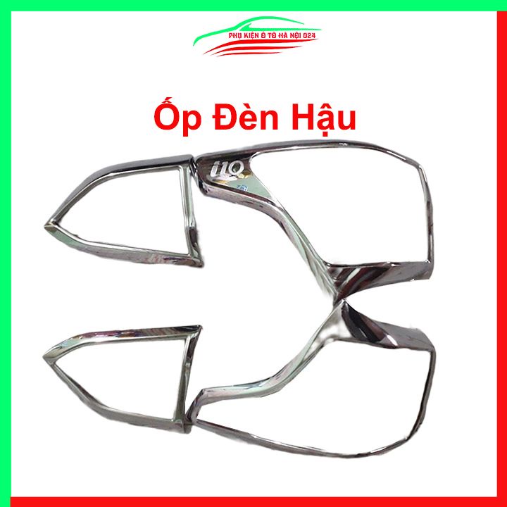 Ốp viền đèn pha hậu mạ crom Grand I10 Sedan 2014-2021 chống trầy trang trí bảo vệ xe