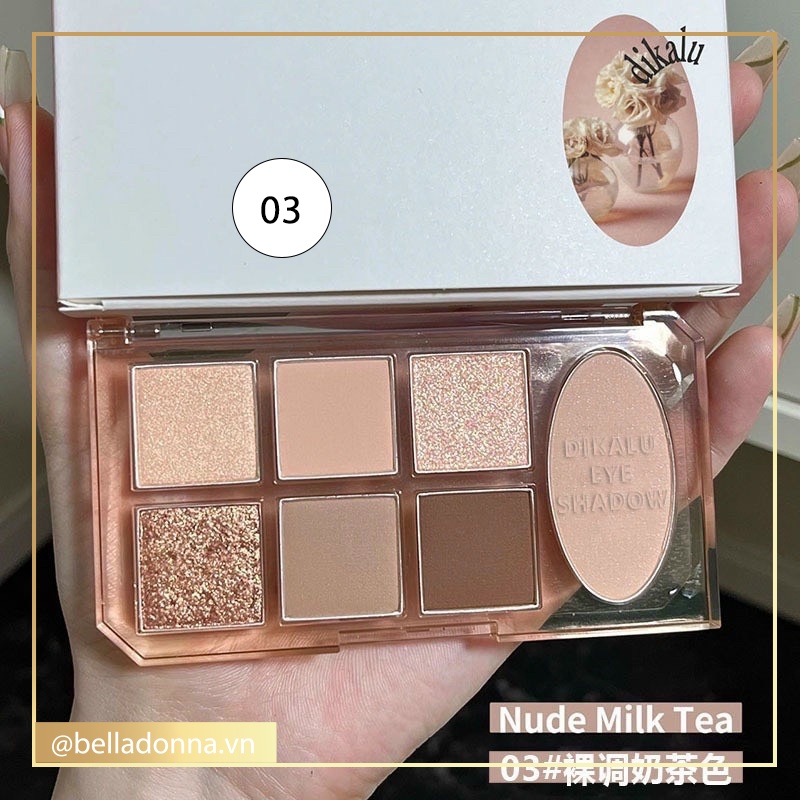 [4 Tone Màu] Bảng Phấn Mắt 7 Ô Màu Siêu Trendy Dikalu Eye Shadow 10g [Nội Địa Trung]
