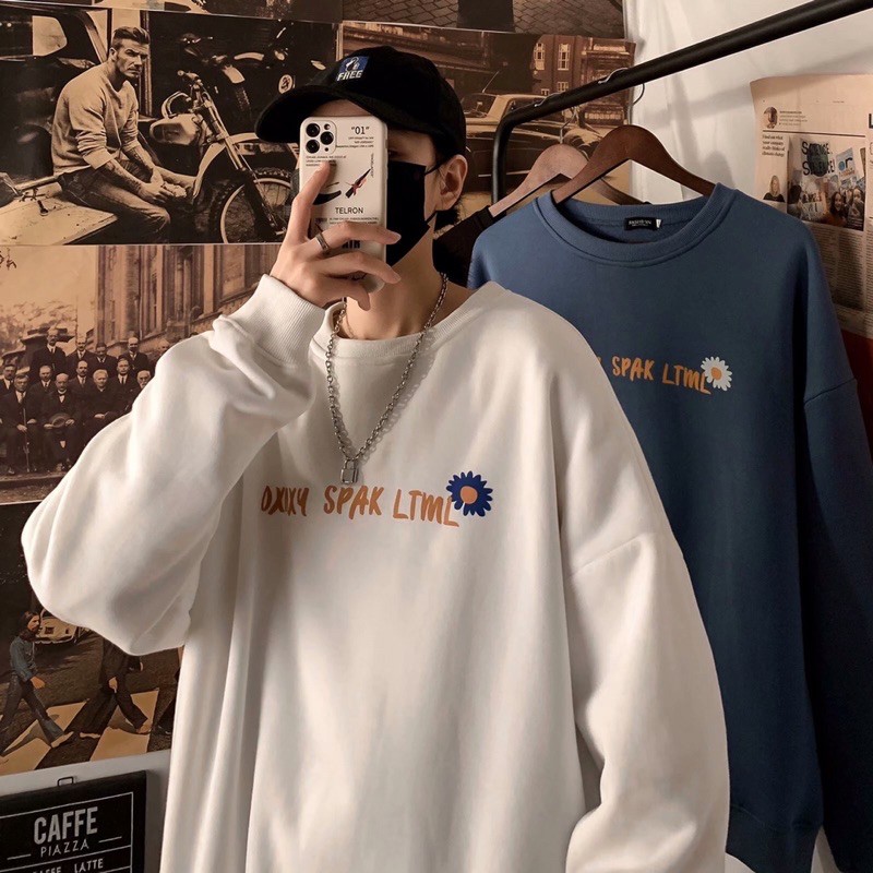 Áo hoodie  Nam nữ in hình Hoa Cúc chất nỉ dày dặn, phong cách cá tính thời trang