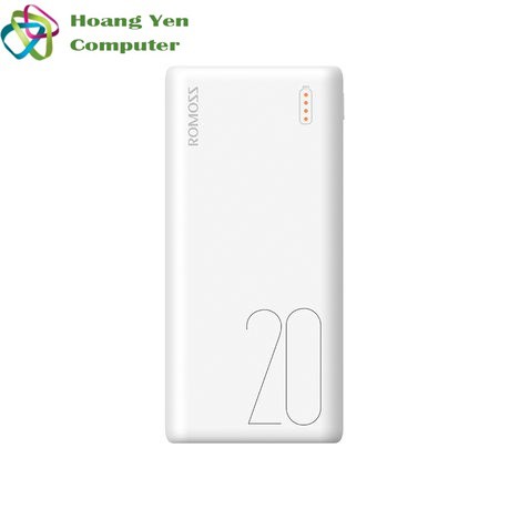 Sạc Dự Phòng Romoss Simple 20 Mini 20000Mah 3 Cổng Sạc Vào - Bh 1 Năm | Pin Dự Phòng Romoss Simple 20