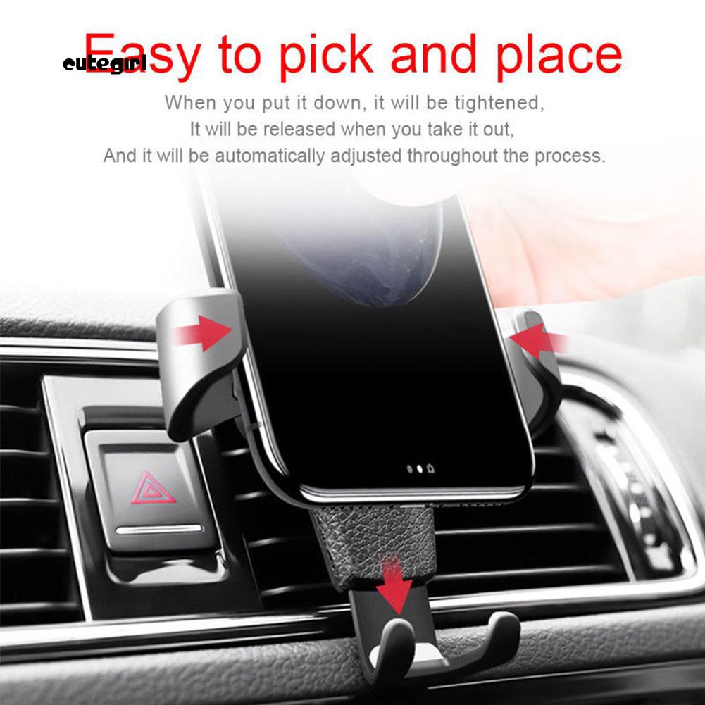 Giá đỡ điện thoại gắn khe thoát khí điều hòa xe hơi tiện dụng | BigBuy360 - bigbuy360.vn