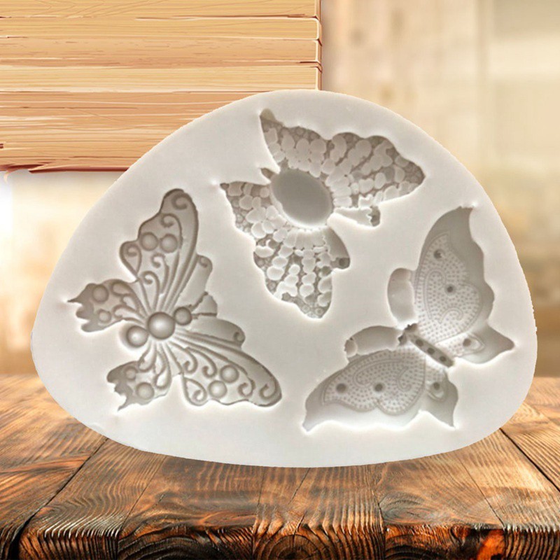Khuôn silicone làm bánh hình bướm tiện dụng dễ thương