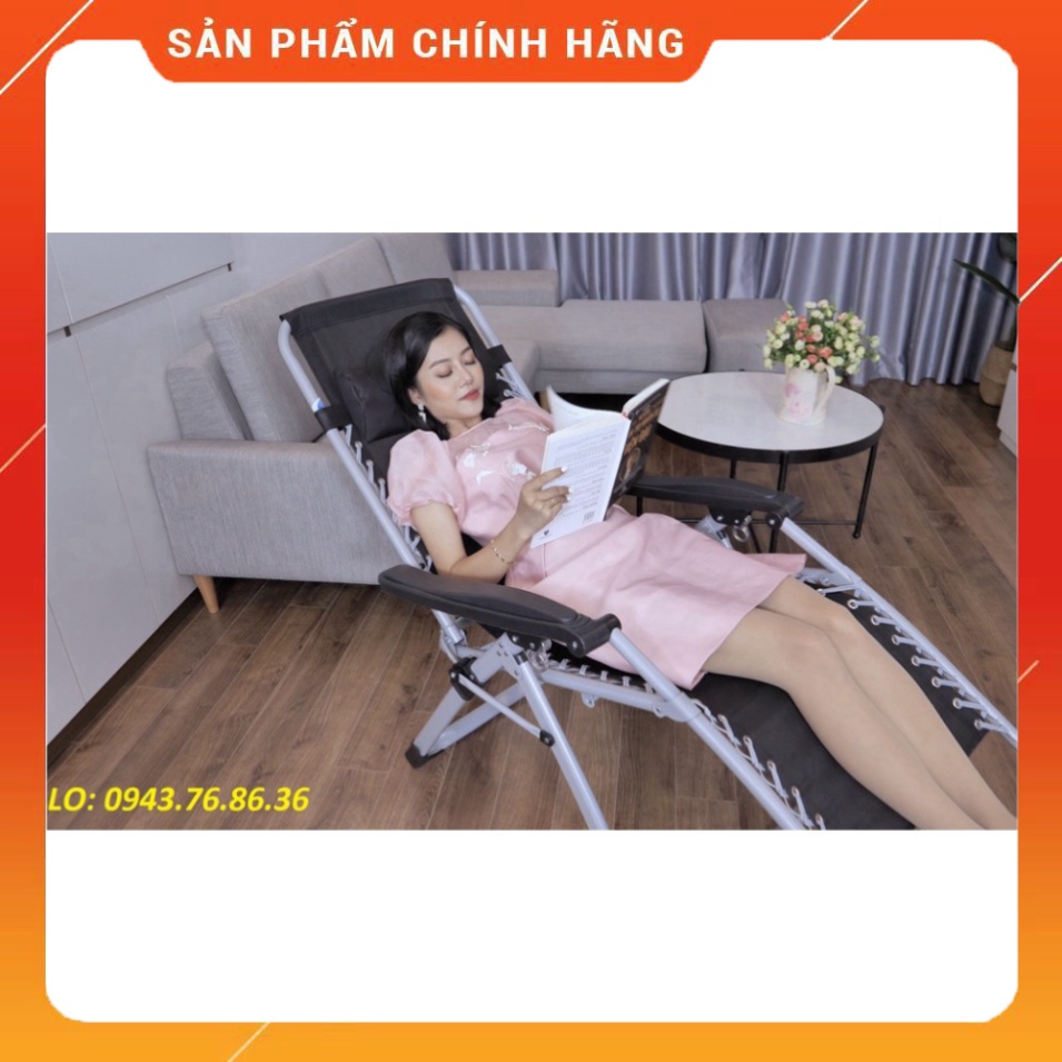 Ghế Xếp NINDA G830 Nằm Ngủ Trưa Thư Giãn - Khung Thép Sơn Tĩnh Điện