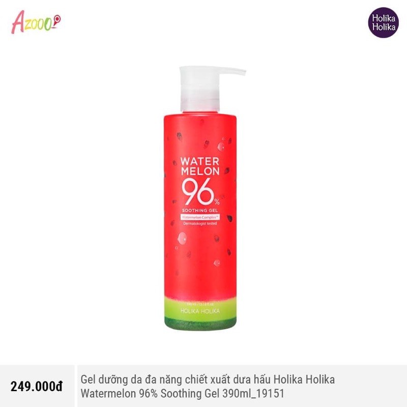 Gel dưỡng đa năng chiết xuất dưa hấu Holika