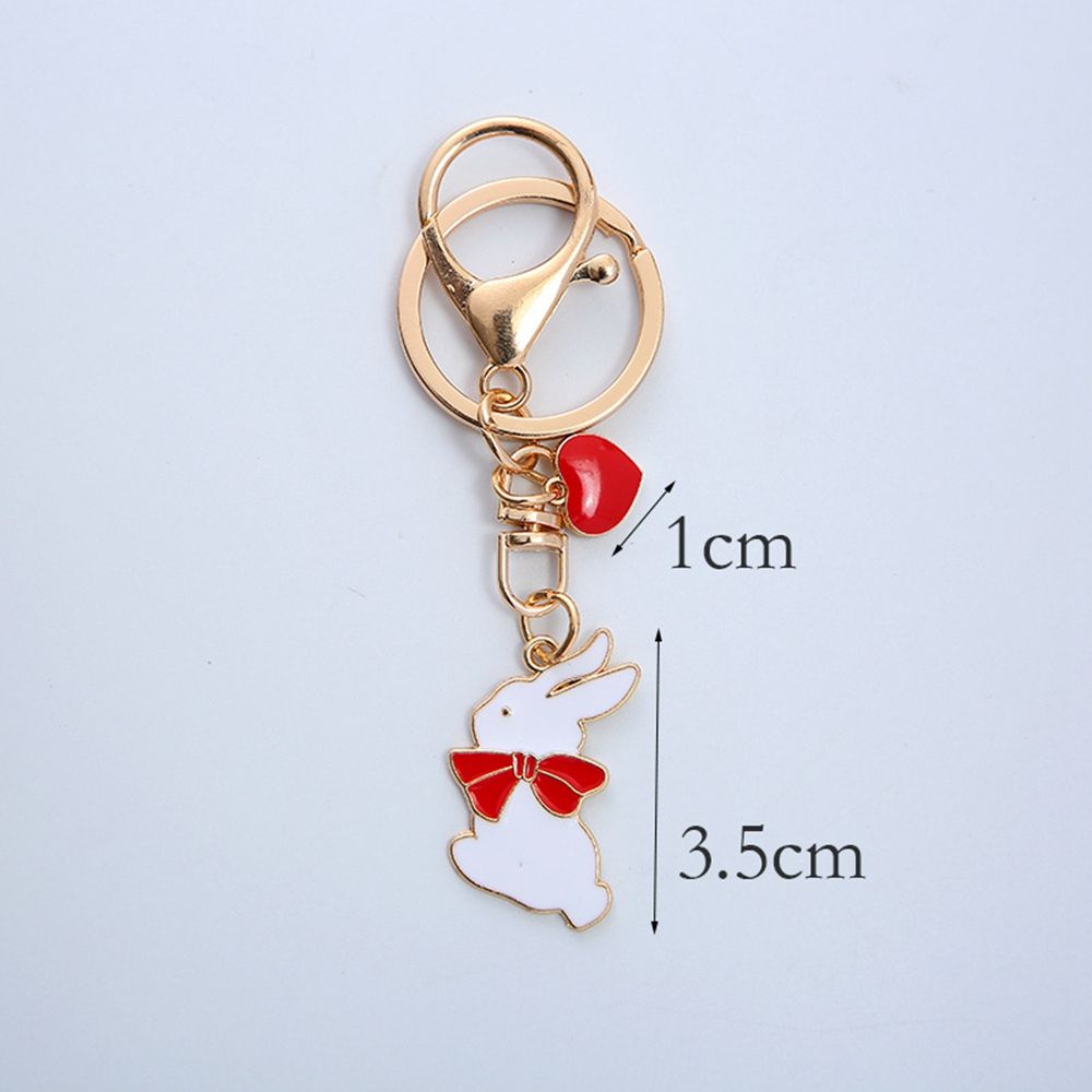 Móc khóa hình chú thỏ đáng yêu bắt mắt thời trang Hàn Quốc