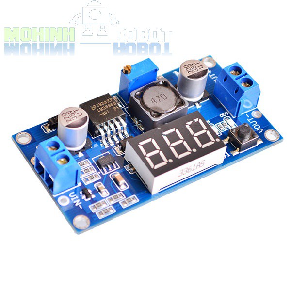 Module giảm áp LM2596 DC-DC 3A có đồng hồ hiển thị