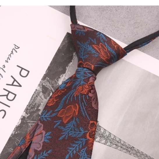 Cà vạt Nam bản to 8cm phong cách lịch sự, chững chạc, Cravat thắt sẵn, Calavat chú rể, Cavat công sở, dự tiệc CV-8202