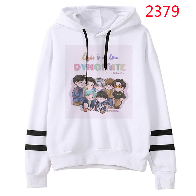 Áo Hoodie Dài Tay In Hình Hoạt Hình Bts Dynamite Dành Cho Người Lớn S-2Xl