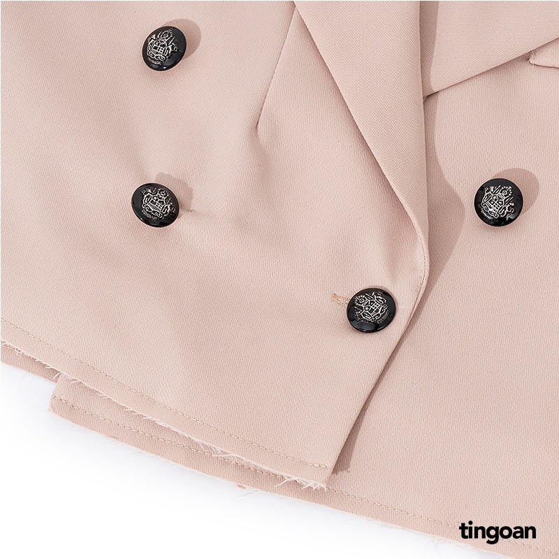 Áo khoác vest crop cắt thân dáng rộng nude tingoan IT’S ON ME VEST/ND