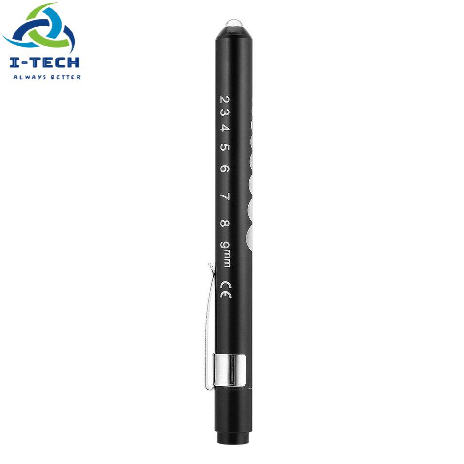 Aluminum Medical Surgical Penlight Pen Light Flashlight Torch With Scale First Aid