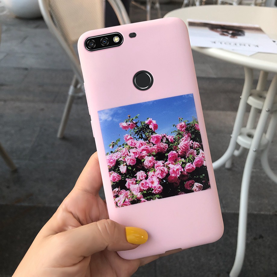 Ốp điện thoại silicon họa tiết hoạt hình màu sắc ngọt ngào xinh xắn cho HUAWEI Y7 PRIME 2018 Y6 2018 NOVA 2 LITE